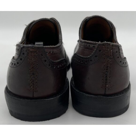 Allen Edmonds Lexington Men’s Size 9D Burgundy Leather Cap Toe Wingtop Oxford - Picture 4 of 12